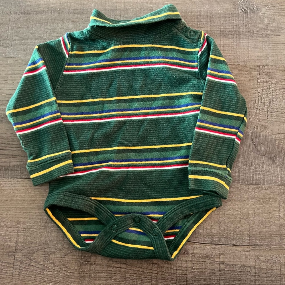 Striped Green Kids Bodysuit
